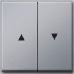 GIRA Tx44 wippen met pijlsymbool (sw ib) kleur aluminium - 029465 - 4010337673651 - GIRA