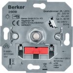 Hager Berker Basiselement - LEDDimmer 2909 draai soft-klik - LED 3-40W - 4011334510055 - Berker