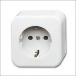 ABB Busch-Jaeger Opbouw - Wandcontactdoos 2300 EAP/11W503 Alpinwit - 4011395196601 - Busch-Jaeger