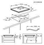 AEG TO64IC0CXB RVS rand Zelfvoorzienende inductiekookplaat, keramisch glas, 60 cm, Hob²Hood, roestvrijstalen rand, zwart (949493008) - 7200watt - 7333394066844 - 