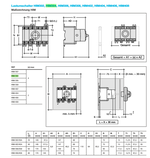 Hager HIM304 Lastschakelaar - omschakelaar 40A 3polig - 3standen 1-0-2 5MOD - 97,5mm breed - HIM304 - Hager