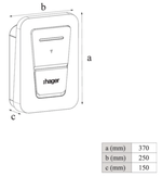 Hager XVL122S witty plus laadstation, wallbox, 22 kW, MID OCPP, bedrijfswagen, overtollige zonne-energie, laadstopcontact type 2, zonder kabel, antraciet - 3250610087770 - Hager