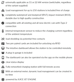 Juice Charger Me 3 – 11 kW/22 kW wallbox, 5 mtr type 2-kabel, RFID plug and charge, MID-meter, LAN/WLAN- APP, loadmanagement tot 250 stuks,IP67 - 4262479540005|8kg - JUICE
