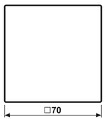 Jung LS Range - Bedieningstoets AL1700 Aluminium - 4011377152694 - Jung