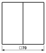 Jung LS Range - Bedieningstoets ES1702 Edelstaal - 4011377169043 - Jung