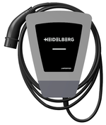 Heidelberg Wallbox PLUG & PLAY - RVS/Glas - UV bestendig - laadvermogen tot 11kW - 1 fase of 3 fase - 7,5m laadsnoer - C16A afzekeren - 4251572800123 - Heidelberg