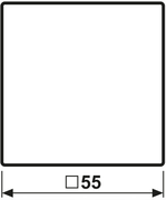 Jung A Range - Bedieningstoets A1700AL Aluminium - 4011377152472 - Jung