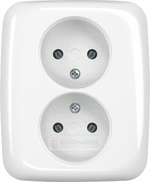 ABB Busch-Jaeger Reflex SI - ZONDER RA Wandcontactdoos ZONDER RA 20-02 UJR-214-503 - 6438199005379 - Busch-Jaeger
