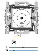 Niko Basiselement - LED Dimmer 4-200Watt - 310-04901 Druk/draai - 5413736365773 - Niko