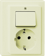 Schneider Electric M-Smart creme wit - wcd + schakelaar 278344e - 278344 ean 4042811049263 - 