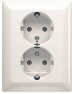 ABB Busch-Jaeger Balance SI - Wandcontactdoos 2TKA00003910 Alpinwit - 6438199005553 - Busch-Jaeger