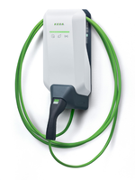 KEBA KeContact P40 131.112 Wallbox (11 kW, 6 m type 2-kabel, RFID, geïntegreerde energiemeter, LAN/WLAN/Bluetooth, OCPP 1.6/Modbus RTU&TCP, FI type A, DC-beveiliging) - 9120050717749 - 