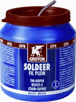 Griffon Soldeer tin/koper 2mm pot 500g 795708 - 1236295 - 8710439930121 - Griffon
