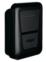 Hager XVL122S witty plus laadstation, wallbox, 22 kW, MID OCPP, bedrijfswagen, overtollige zonne-energie, laadstopcontact type 2, zonder kabel, antraciet - 3250610087770 - Hager