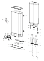 Verwarmingselement EVO (staal)1500W Ariston onderdelen EVO 50,80 en 100 - set van 2 HE1 1500w en HE2 1500w - inclusief anodes en afdichtrubbers - 5414849650930|niet geschikt voor INOX - 
