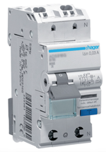 Hager ADS970D aardlekautomaat haco C20A/30mA/6KA typeA - TIP QuickConnect! - 3250611068235 - Hager