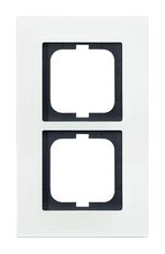 ABB Busch-Jaeger Carat GLAS Alpinwit - Afdekraam 1722-811 - 2CKA001754A4443 - 4011395157022 - Busch-Jaeger