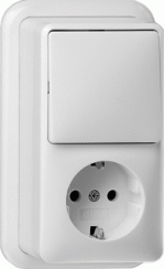 Gira Opbouw - Wandcontactdoos 017611 - 017611 - GIRA