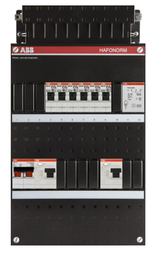 ABB Haf Hafonorm - 2xALS - 6 groepen plus trafo - 1Fase - Groepenkast HAD3333-22T+H42 - 8712507090676 - ABB
