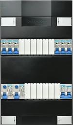 1F groepenkast schn/gac 6xB16A+2xALS 2P 30mA+HS.2P - 8715063234713 - Gacia