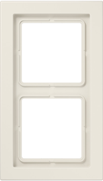 Jung LS range afdekraam 2V creme RAL1013 - LSD982W - zwevend - 4011377039827 - 
