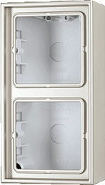 Jung LS Range - Opbouwbak Edelstaal ES2582A-L - 4011377048737 - Jung