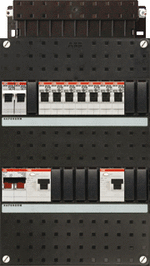 ABB Haf groepenkast - 1F8gr inclusief kookgroep HAD3433-22F+H42 - E HAD3433-22F+H42 - 