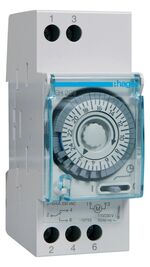 Hager EH - Schakelklok dagklok 24H - EH210 - 1 kanaals 230V - uitlopend en uitverkocht - EH209 op voorraad - 3250612282104 - Hager