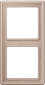 Jung LS range Ombre brulee Claire LS 990 Afdekraam 2-voudig LC32131 - LC982240 - 4011377254695 - Jung