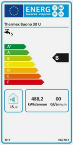 TTulpe/Thermex Bouno 30-U boiler 30 liter "onder wasbak"-model - 1 op voorraad - - 