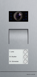 ABB Busch-Jaeger Welcome video buitenpost rvs 3 beldrukkers - 8300-0-0024 - 831213-660 - Busch-Jaeger