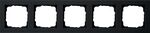 Gira E2 - Afdekraam 021509 Zwart mat - 4010337036906 - GIRA