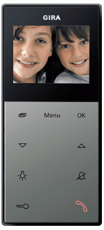 GIRA huisstation video ob E22 kleur edelstaal - 127920 - 4010337067962 - GIRA