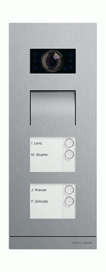 ABB Busch-Jaeger Welcome video buitenpost rvs 4 beldr - 8300-0-0272 - 83122/4-660 - 