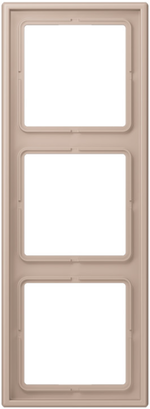 Jung LS range Ombre brulee Claire LS 990 Afdekraam 3-voudig LC32131 - LC983240 - 4011377255425 - Jung