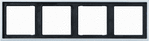 Jung LS range aluminium - afdekraam al2984 - 4011377992320 - 
