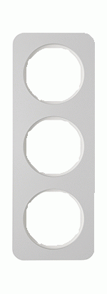 Hager Berker R1 aluminium/ polarwit - Afdekraam 10132174 - 4011334392750 - Berker