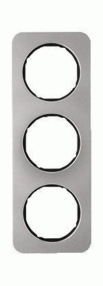 Hager Berker R1 edelstaal/ zwart - Afdekraam 10132104 - 4011334392675 - 