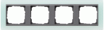 Gira Opaque mint / antraciet afdekraam 4-voudig - 021485 - 4010337214854 - GIRA