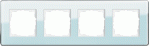 Gira Esprit glas C mint / wit - afdekraam 0214518 - 4010337077824 - GIRA