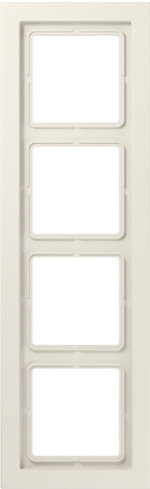 Jung LS range afdekraam 4V creme RAL1013 - LSD984W - zwevend - 4011377045125 - Jung