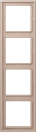 Jung LS range Ombre brulee Claire LS 990 Afdekraam 4-voudig LC32131 - LC984240 - 4011377256125 - Jung