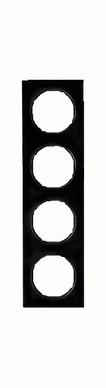 Hager Berker R3 zwart - Afdekraam 10142245 - 4011334393344 - 