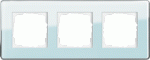 Gira Esprit glas C mint / wit - afdekraam 0213518 - 4010337077817 - GIRA