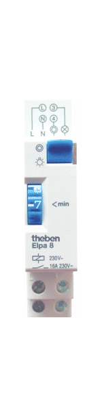 Theben ELPA 8 45X17 Trappenhuisschakelaar | 0080002 - 16A - 230V - 4003468010068 - THEBEN