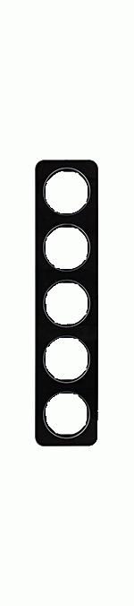 Hager Berker R1 glas zwart - Afdekraam 10152116 - 4011334392903 - 
