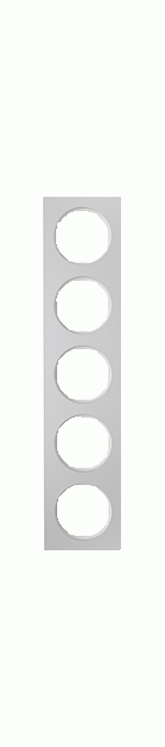 Hager Berker R3 aluminium/ polarwit - Afdekraam 10152274 - 4011334393436 - Berker
