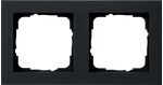 Gira 021209 - afdekraam 2-voudig e2 zwart mat - 4010337036760 - GIRA
