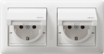 Gira standaard 55 zuiverwit glanzend - 415803 Wandcontactdoos met randaarde 16 A 250 V~ met klapdeksel - 4010337094531 - GIRA