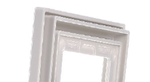Jung LS range afdekraam 4V creme RAL1013 - LSD984W - zwevend - 4011377045125 - Jung